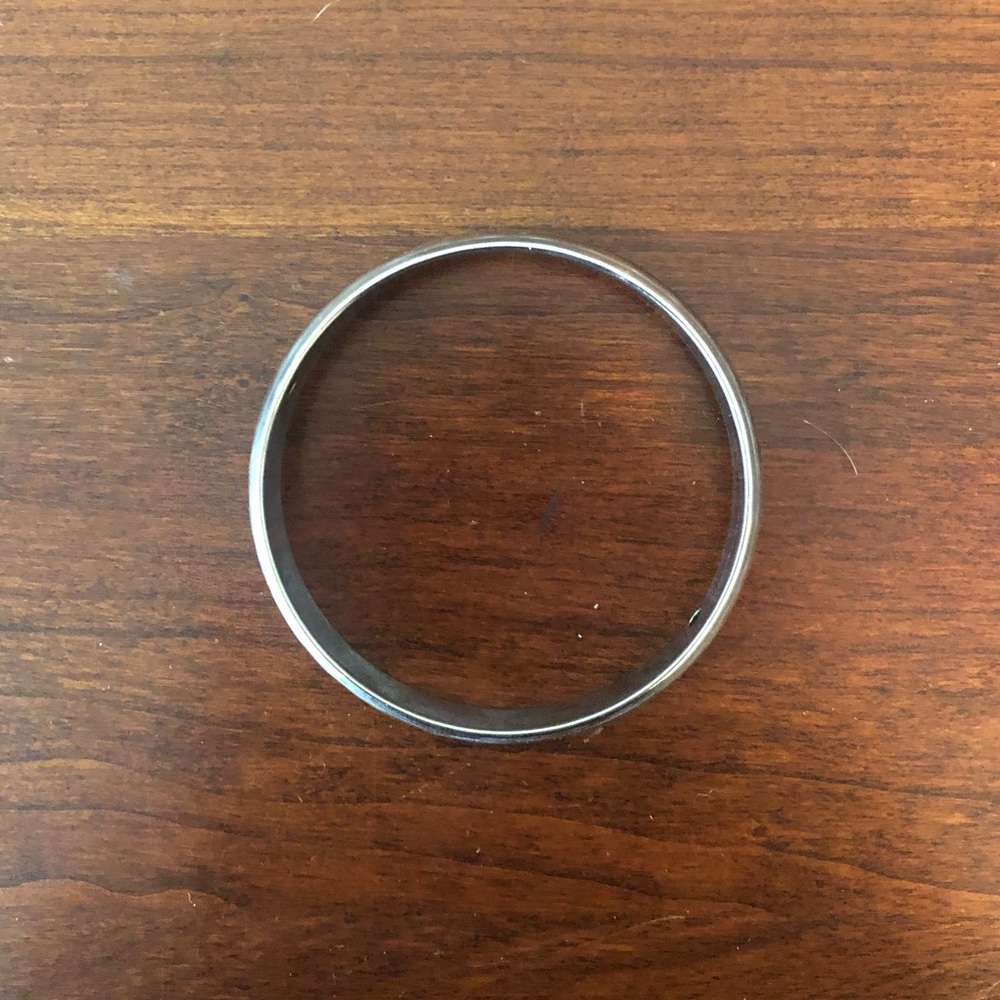 Hammered Silver Bangle - image 2